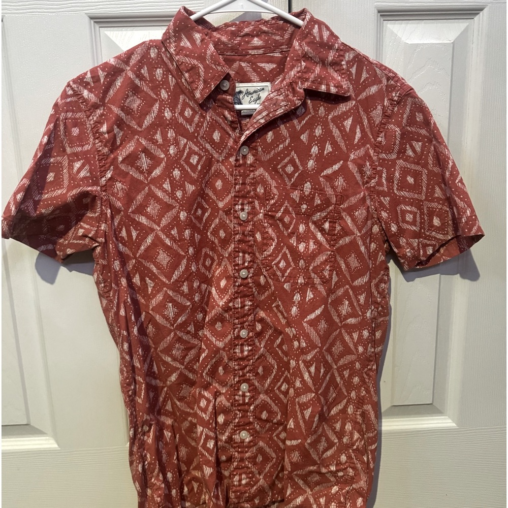 American Eagle Aztec Button Down